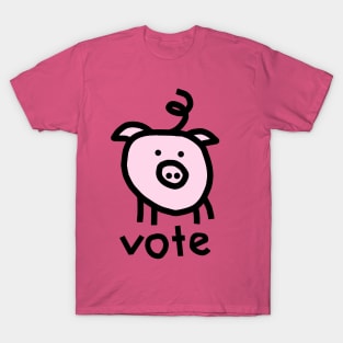 Vote Political Pig T-Shirt